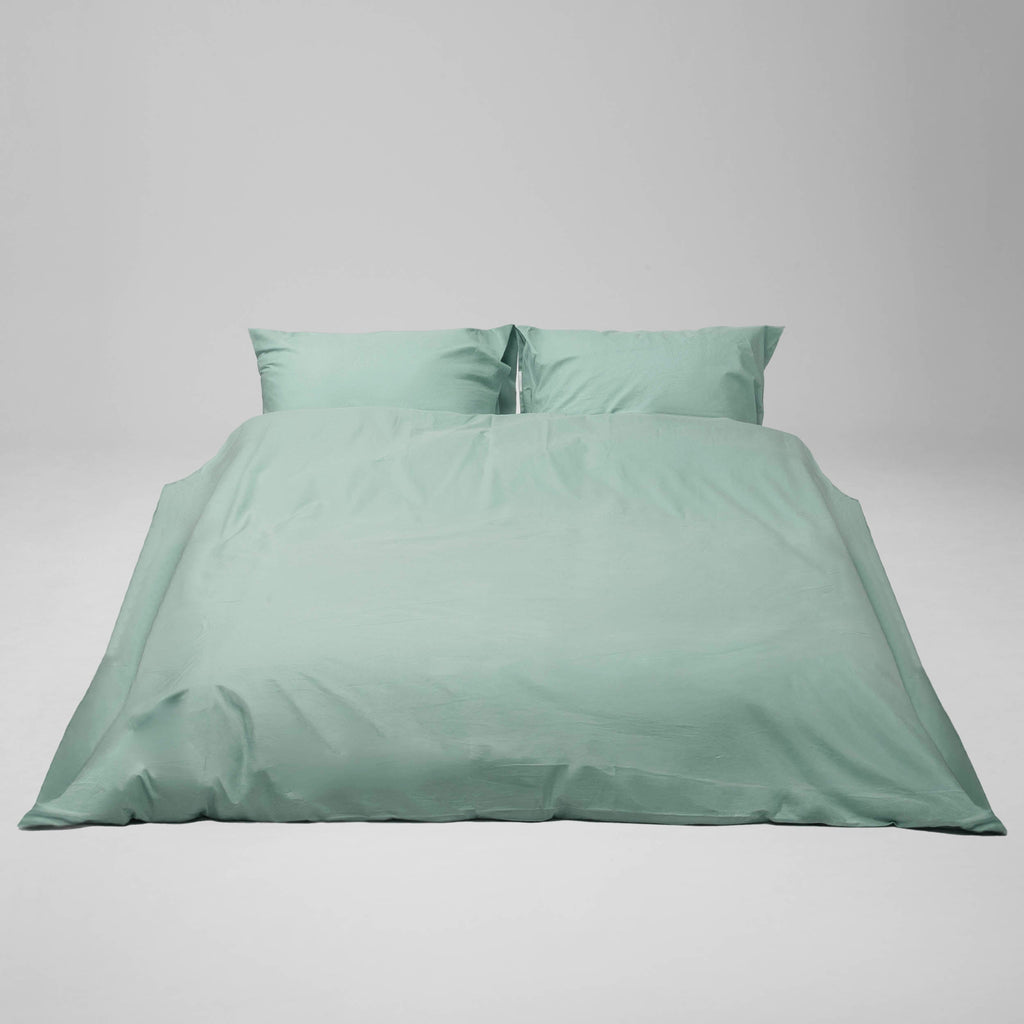 Drap housse - percale 200 fils (Vert clair)