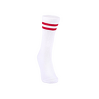 Athletic socks  - Double stripes white/red