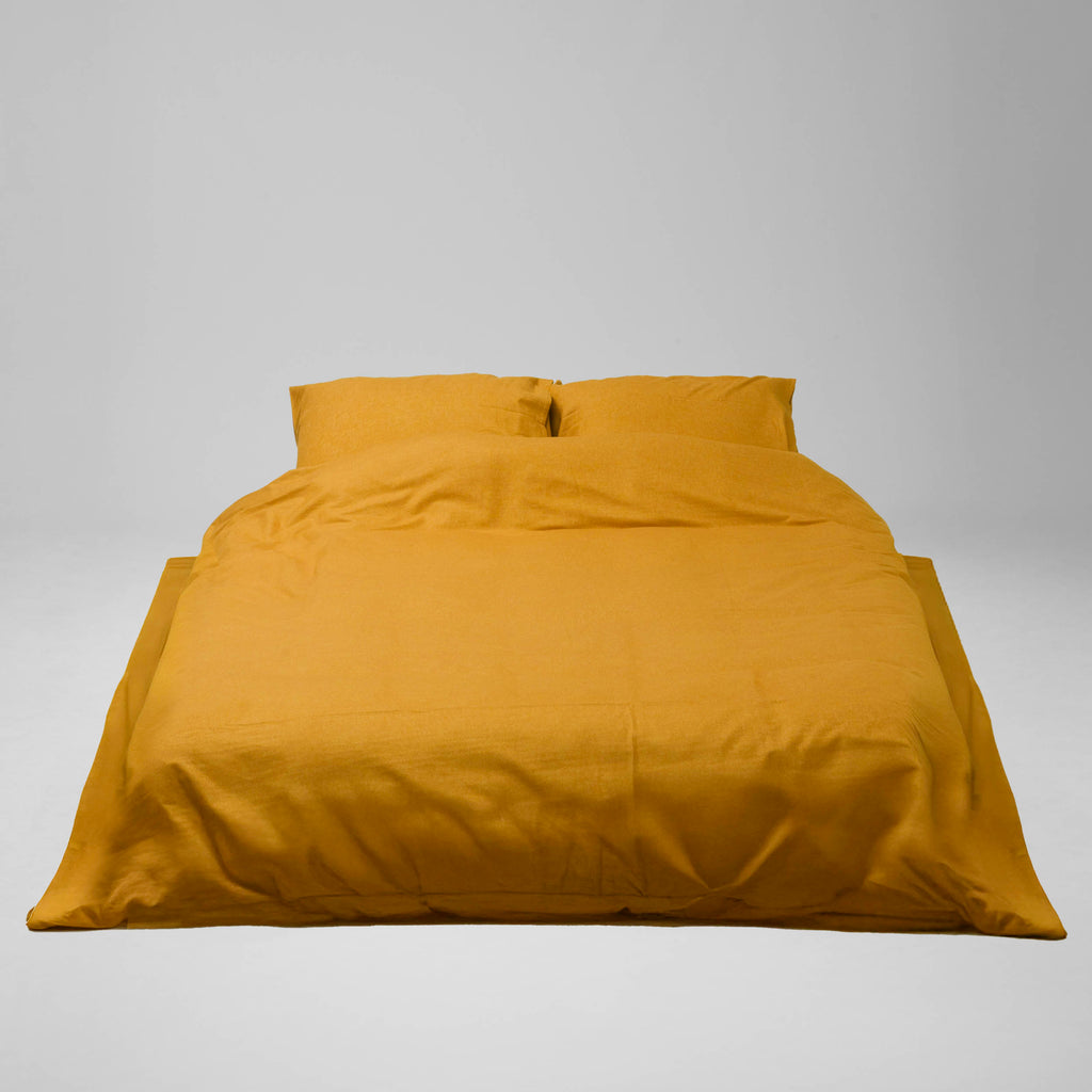 Flat sheet - Flannel (Mustard)