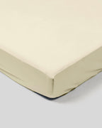 Drap-housse - percale 200 fils (Jaune clair)