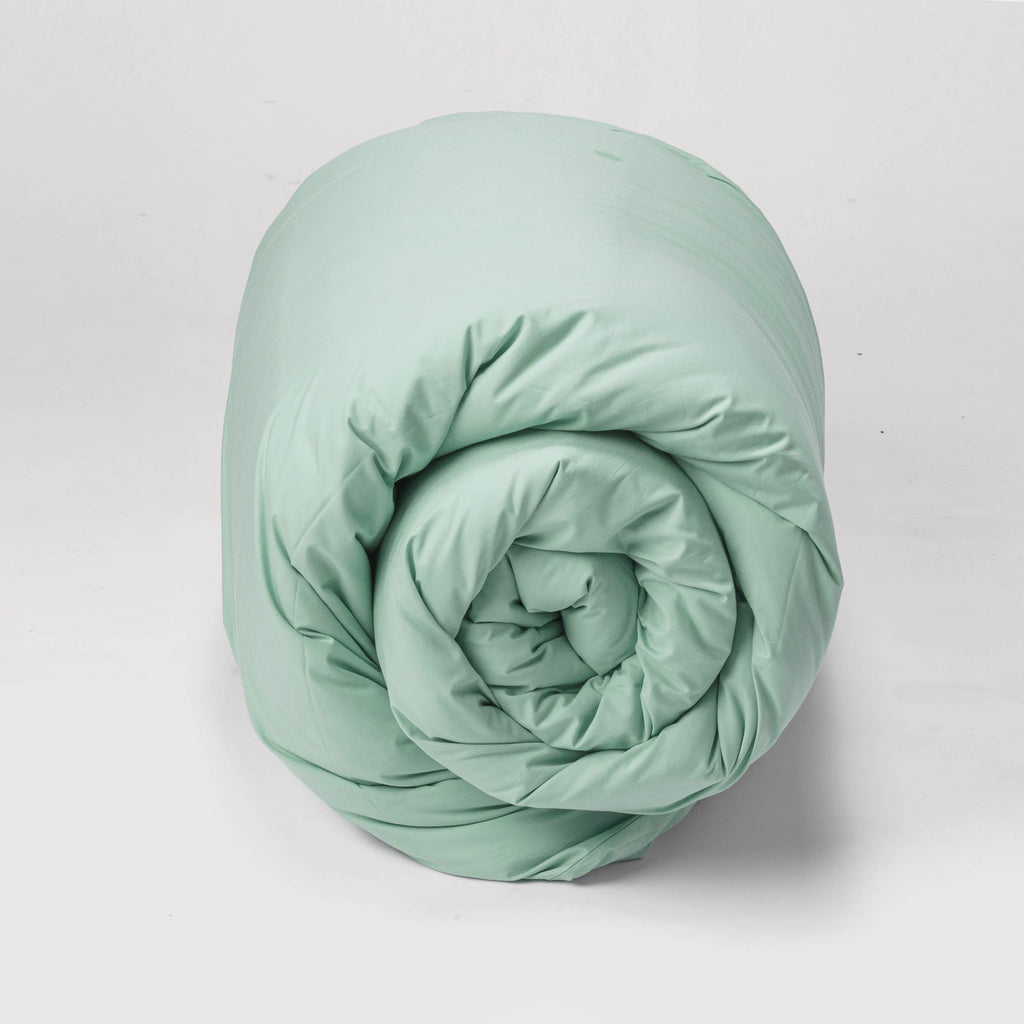 Duvet cover - 200 threads percale (Soft Green)