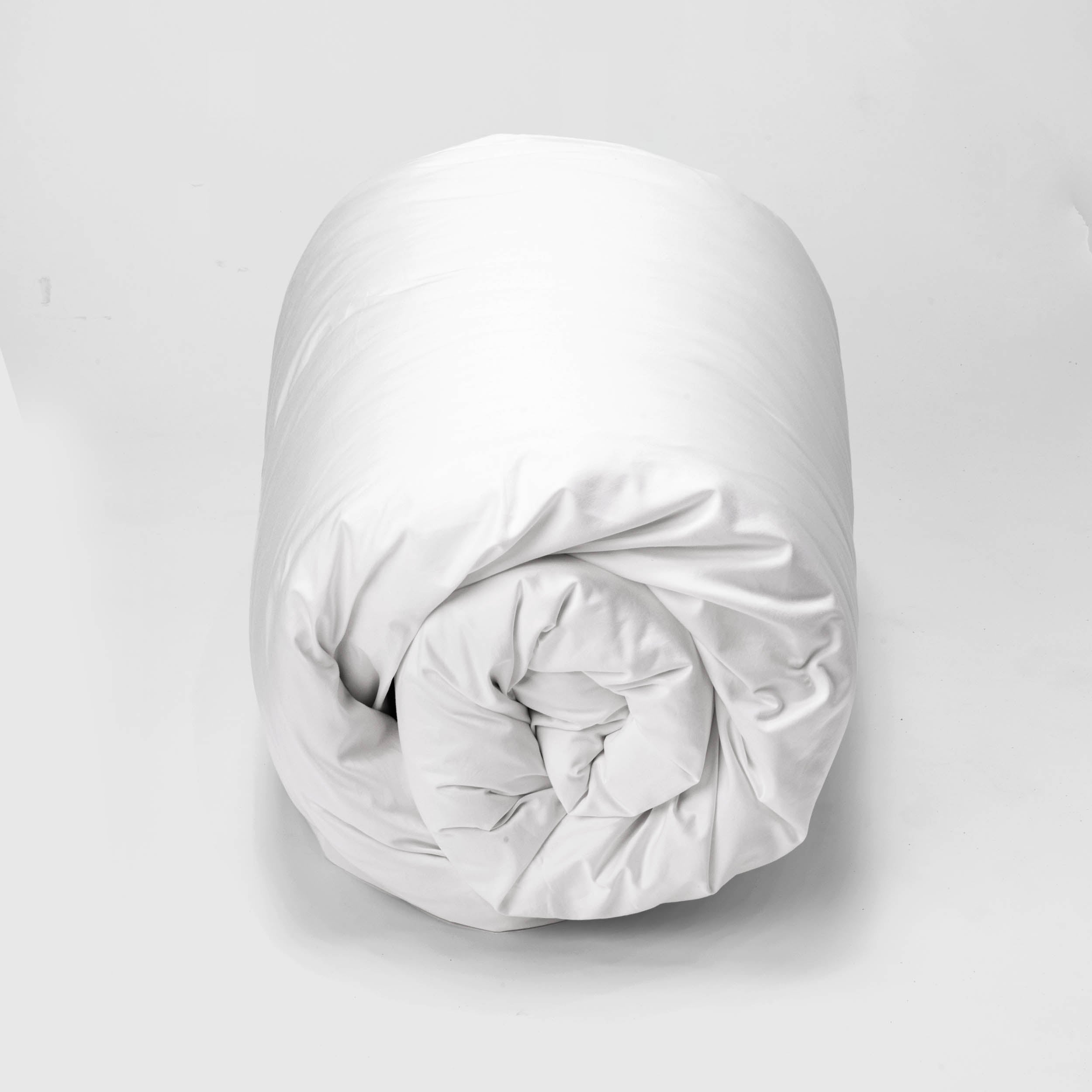 Housse de couette - satin 300 fils (Blanc)