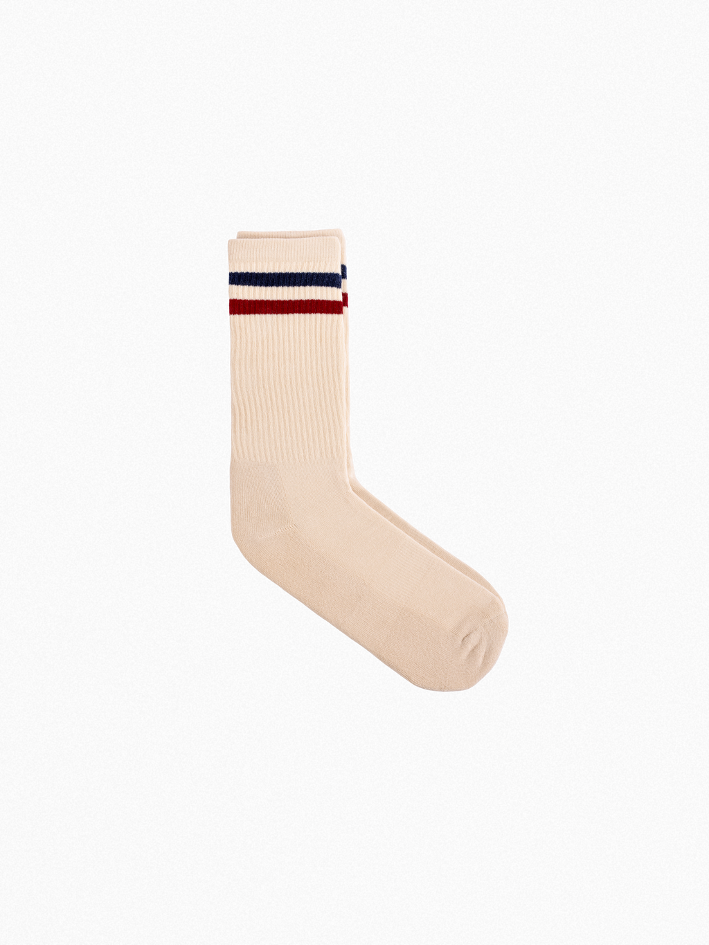 Athletic socks  - Vintage - double stripes red/blue