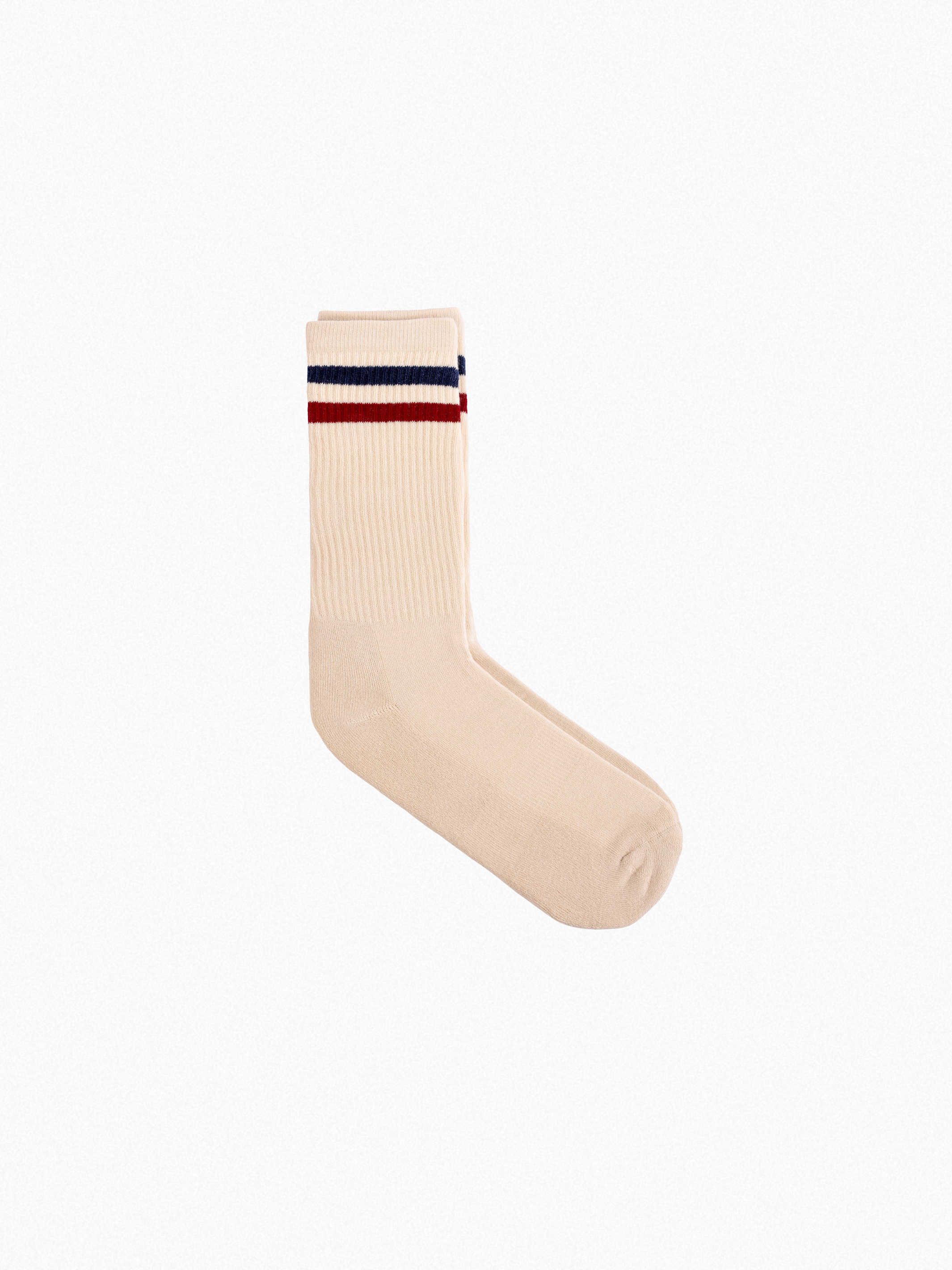Athletic socks  - Vintage - double stripes red/blue