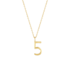 Number 5 Necklace
