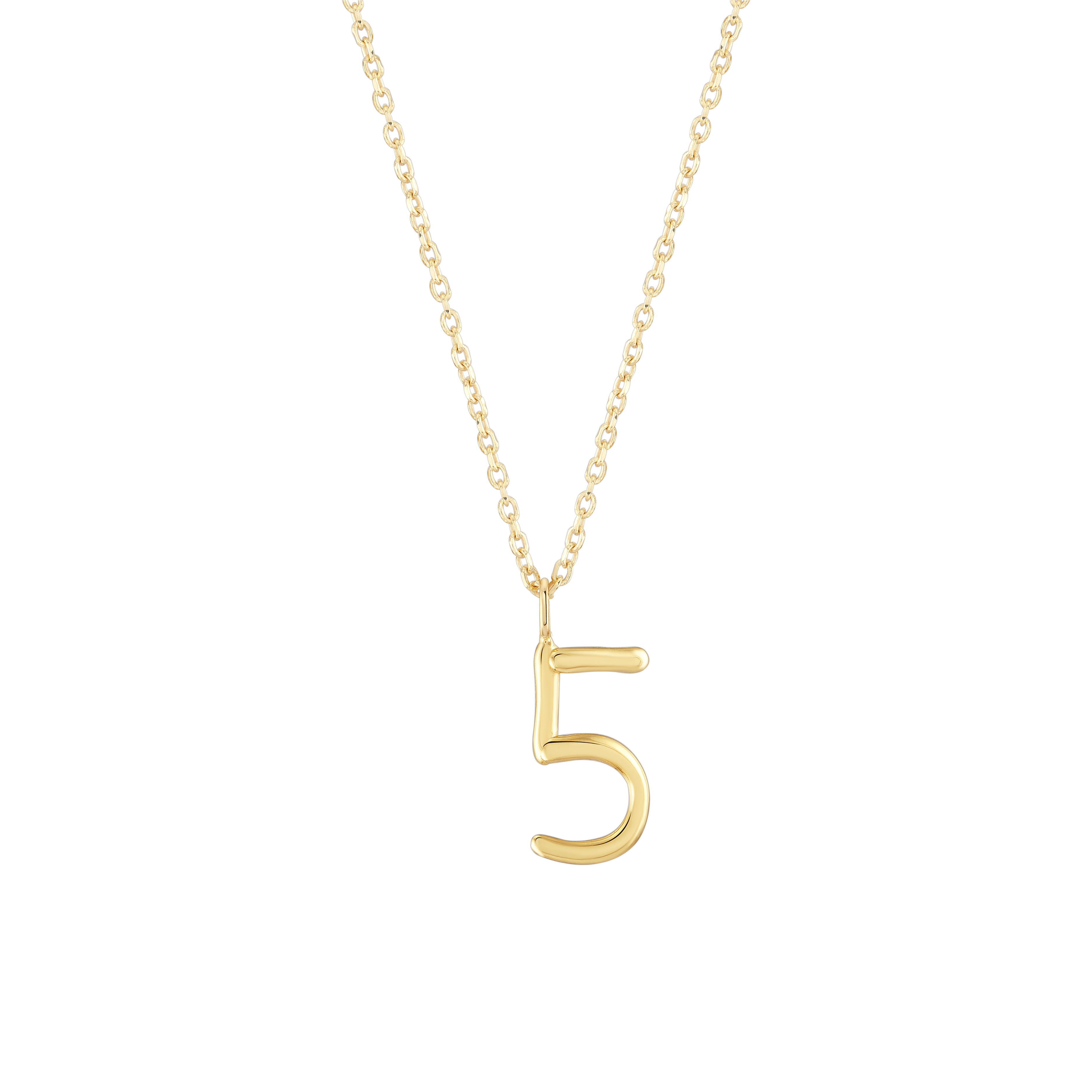 Number 5 Necklace