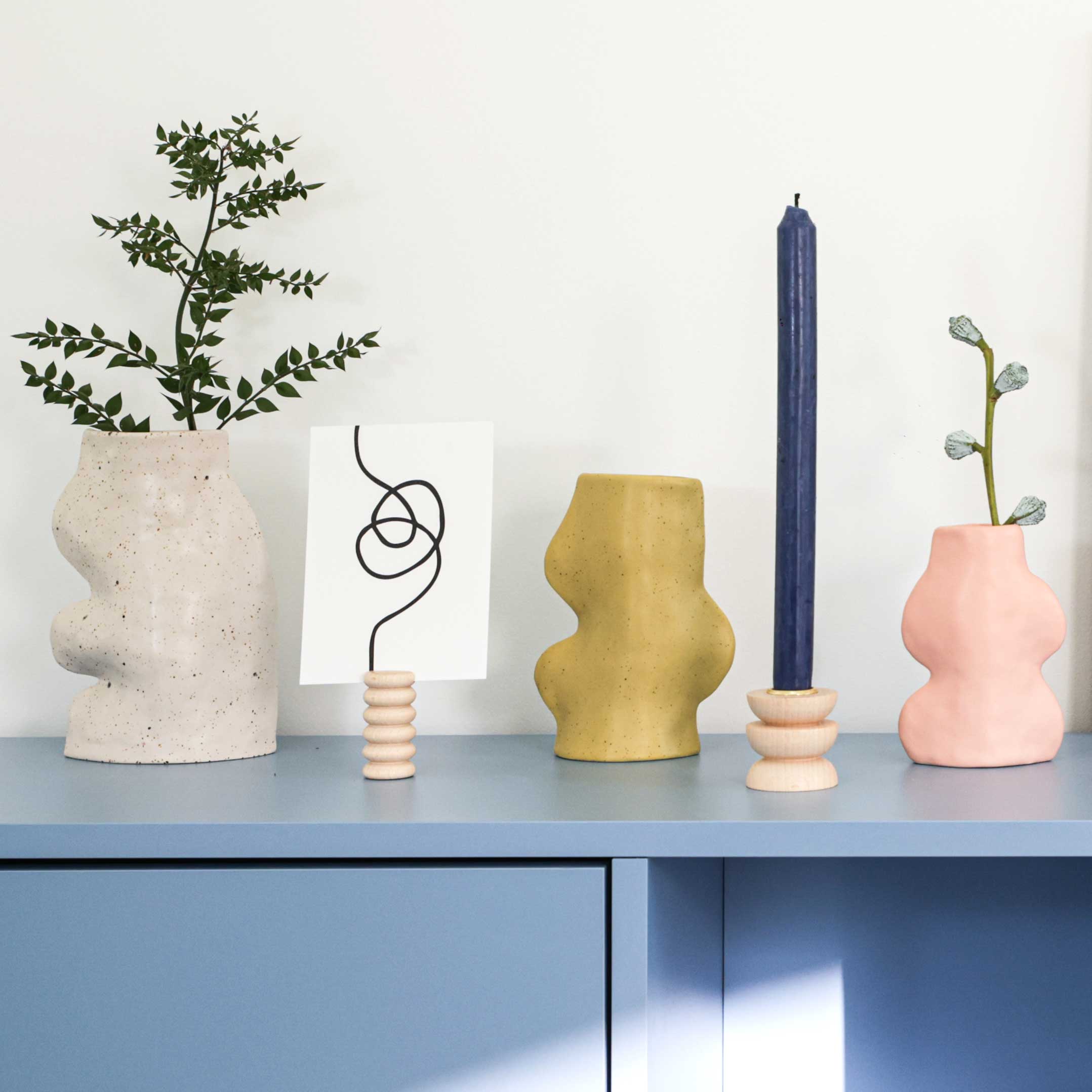 Fluxo Ceramic Vase -  Large White
