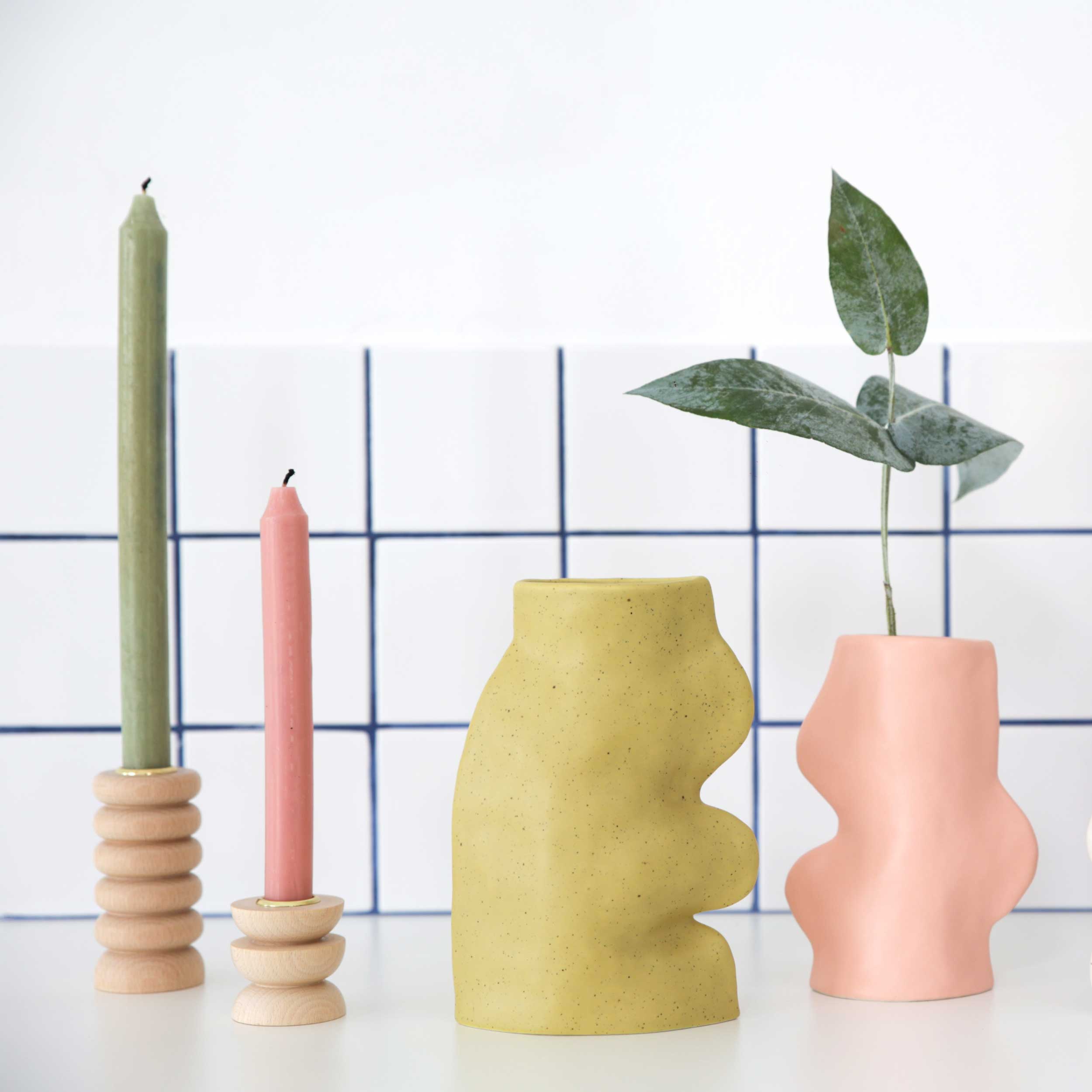 Vase en céramique Fluxo – Grand Vert Pistache
