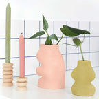 Fluxo Ceramic Vase -  Large Pink