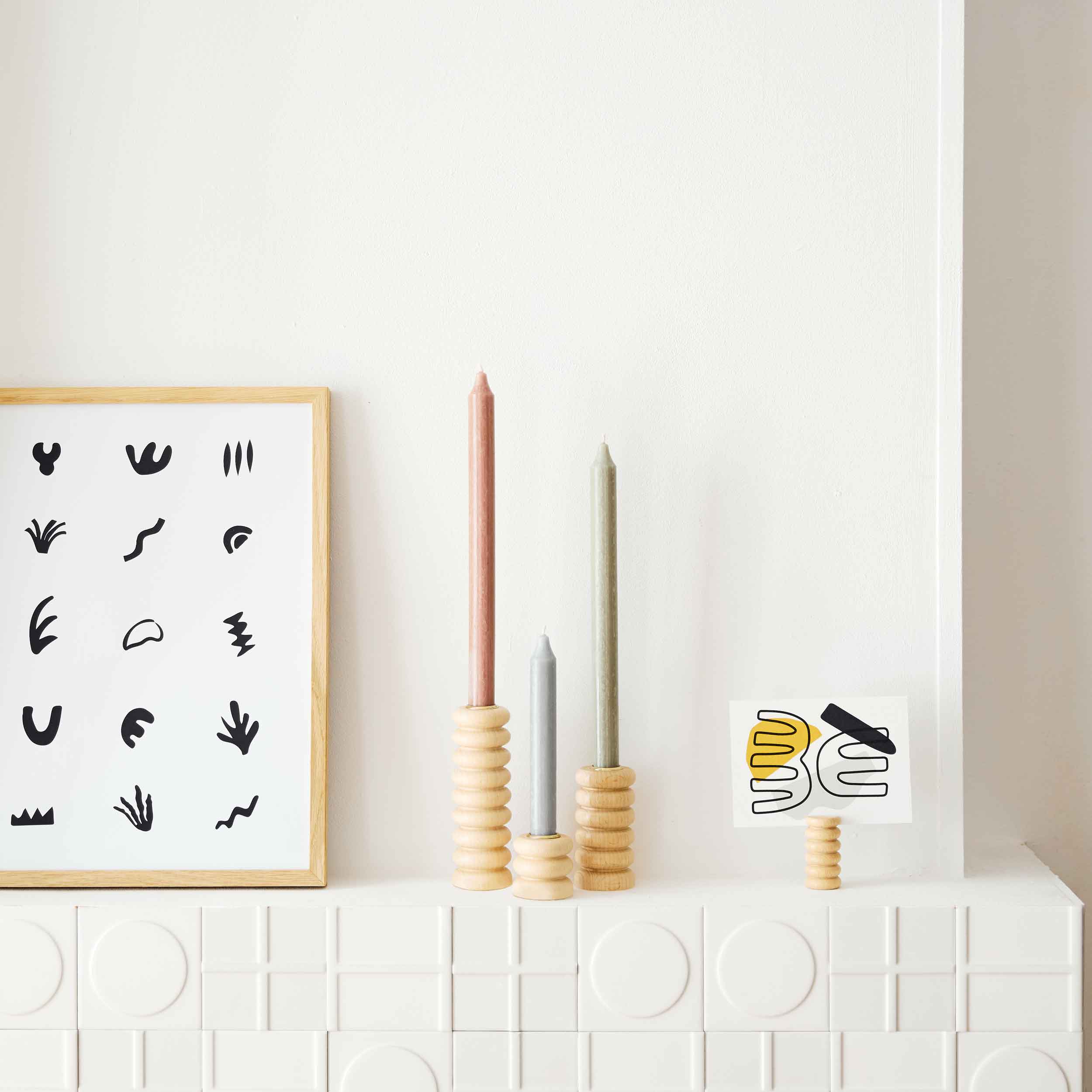 Totem Wooden Candle Holder - Short Nº 1