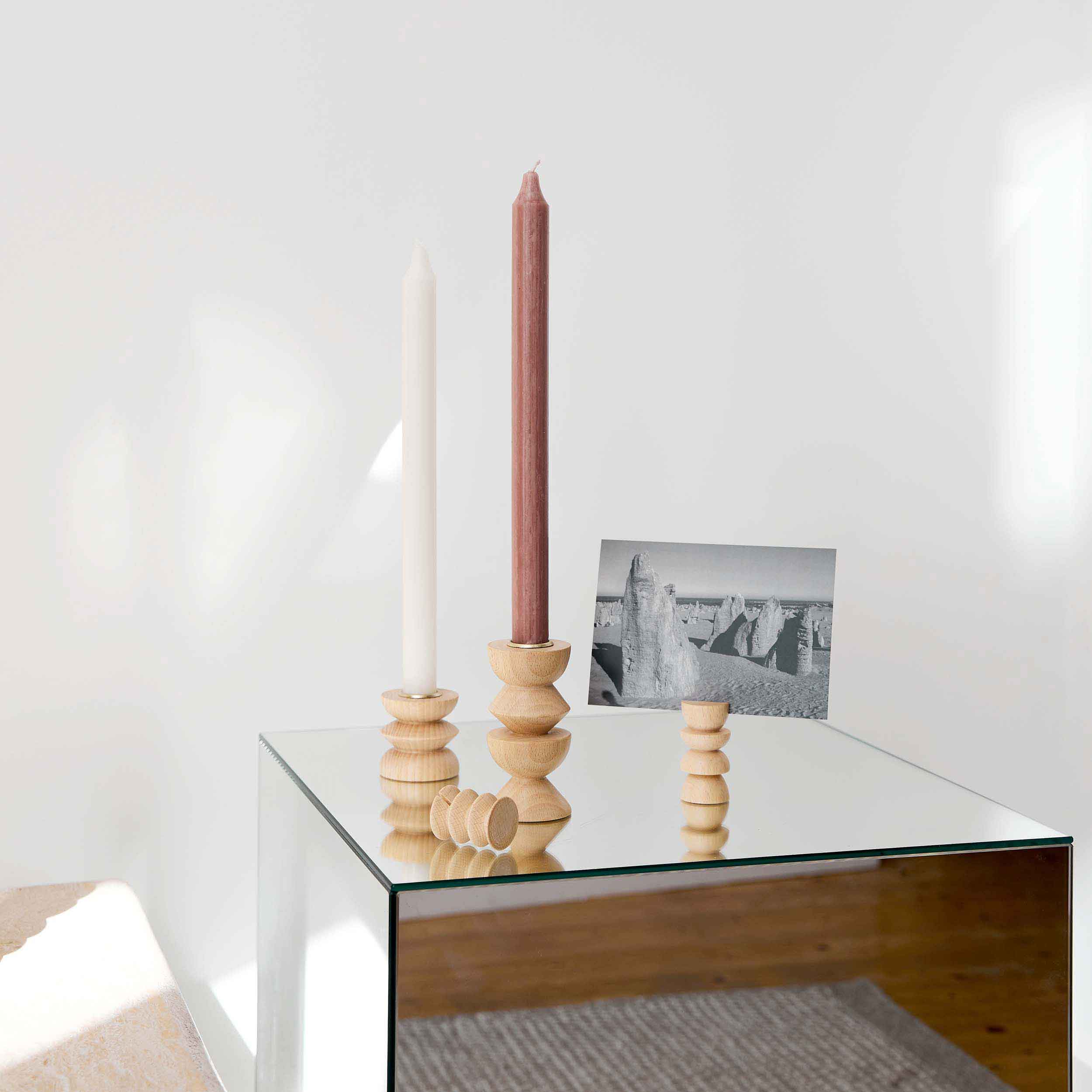 Totem Wooden Picture / Postcard Stand - Set of 5 Tall Stands