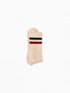 Athletic socks  - Vintage - double stripes red/blue
