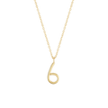Number 6 Necklace