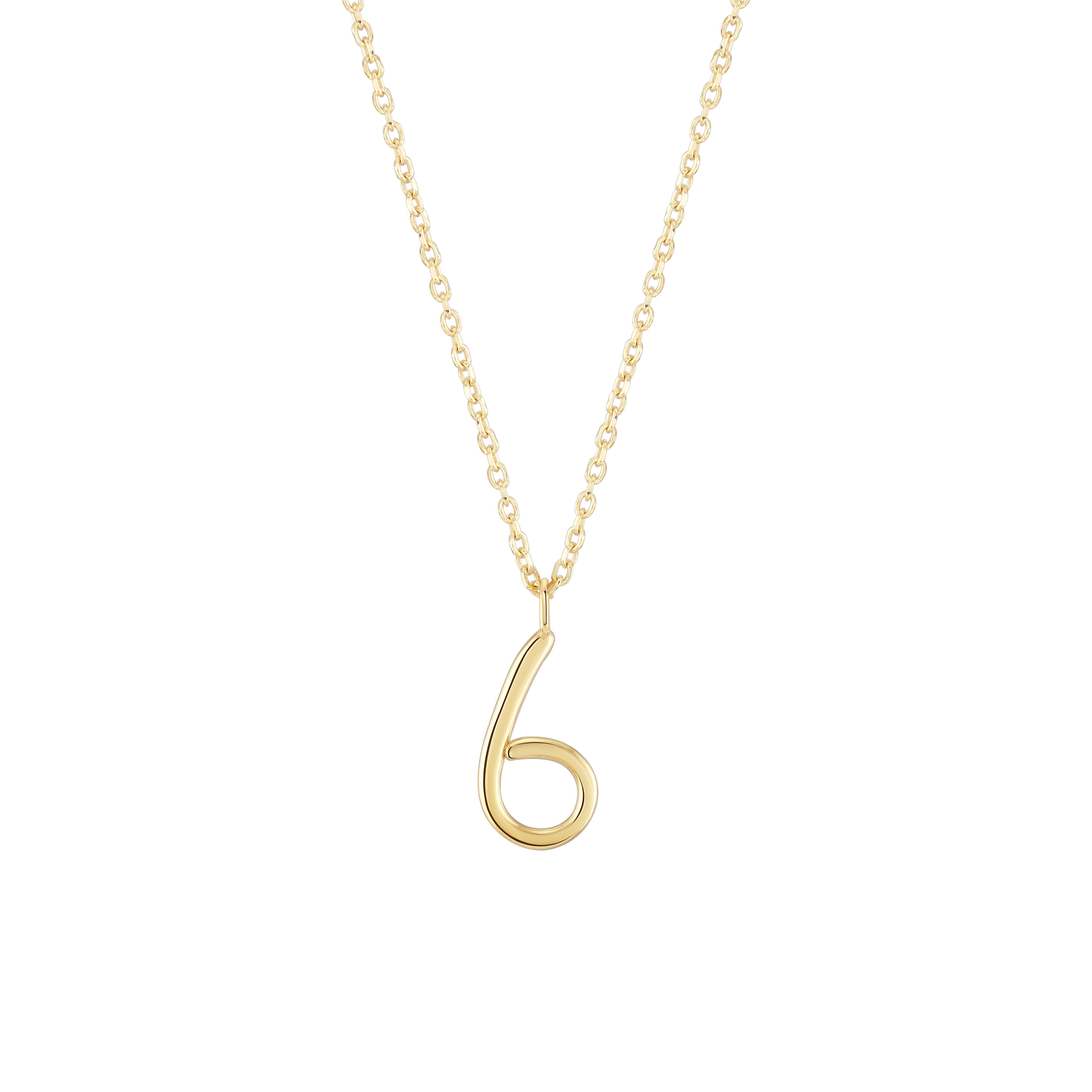 Number 6 Necklace