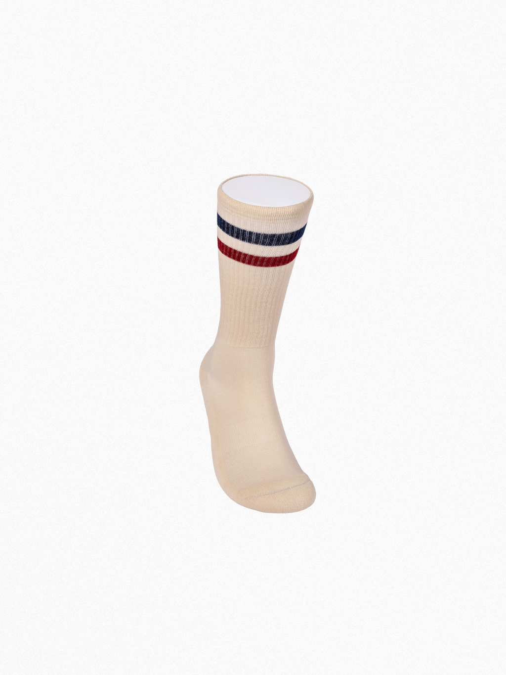 Athletic socks  - Vintage - double stripes red/blue