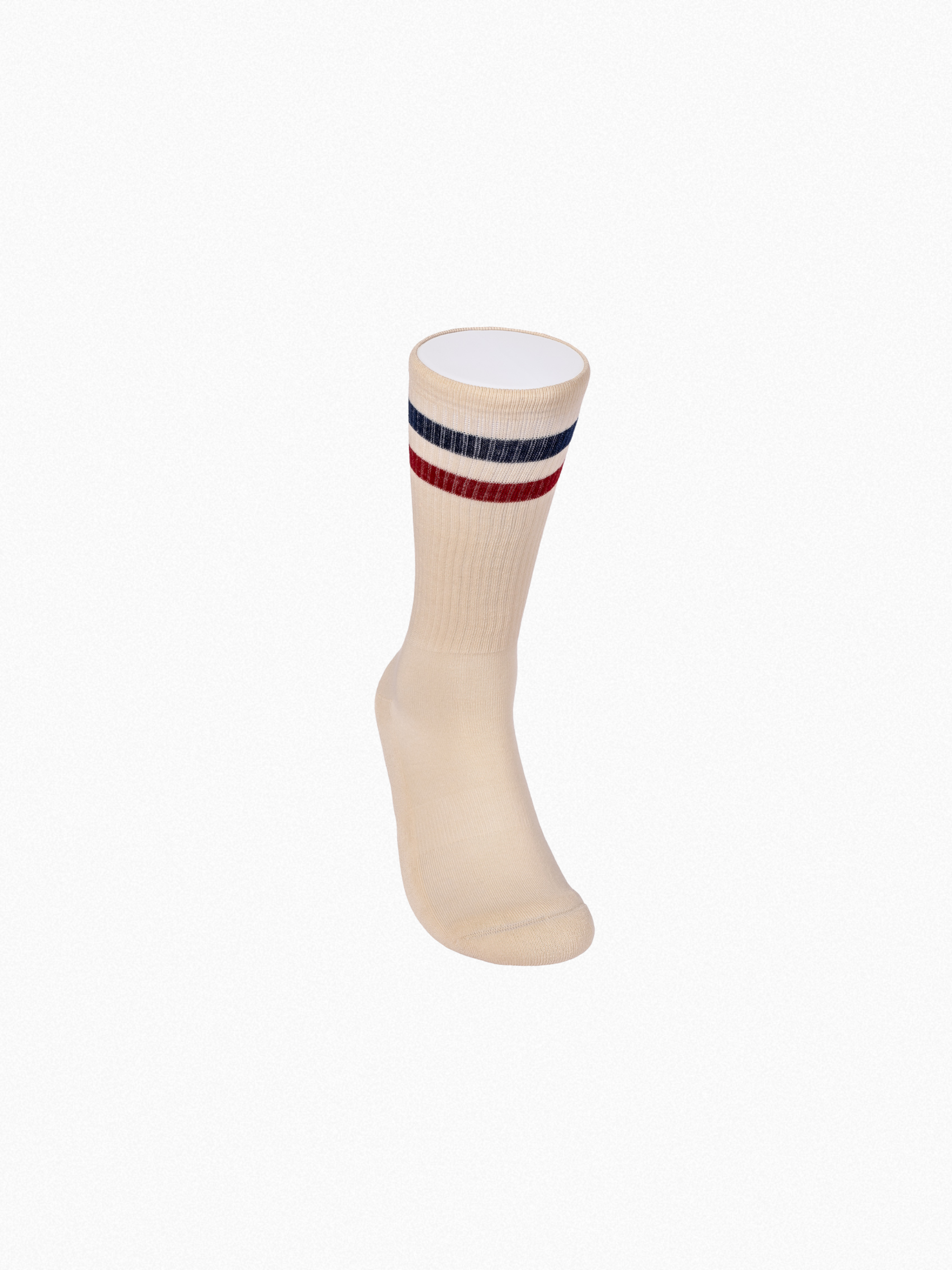 Athletic socks  - Vintage - double stripes red/blue