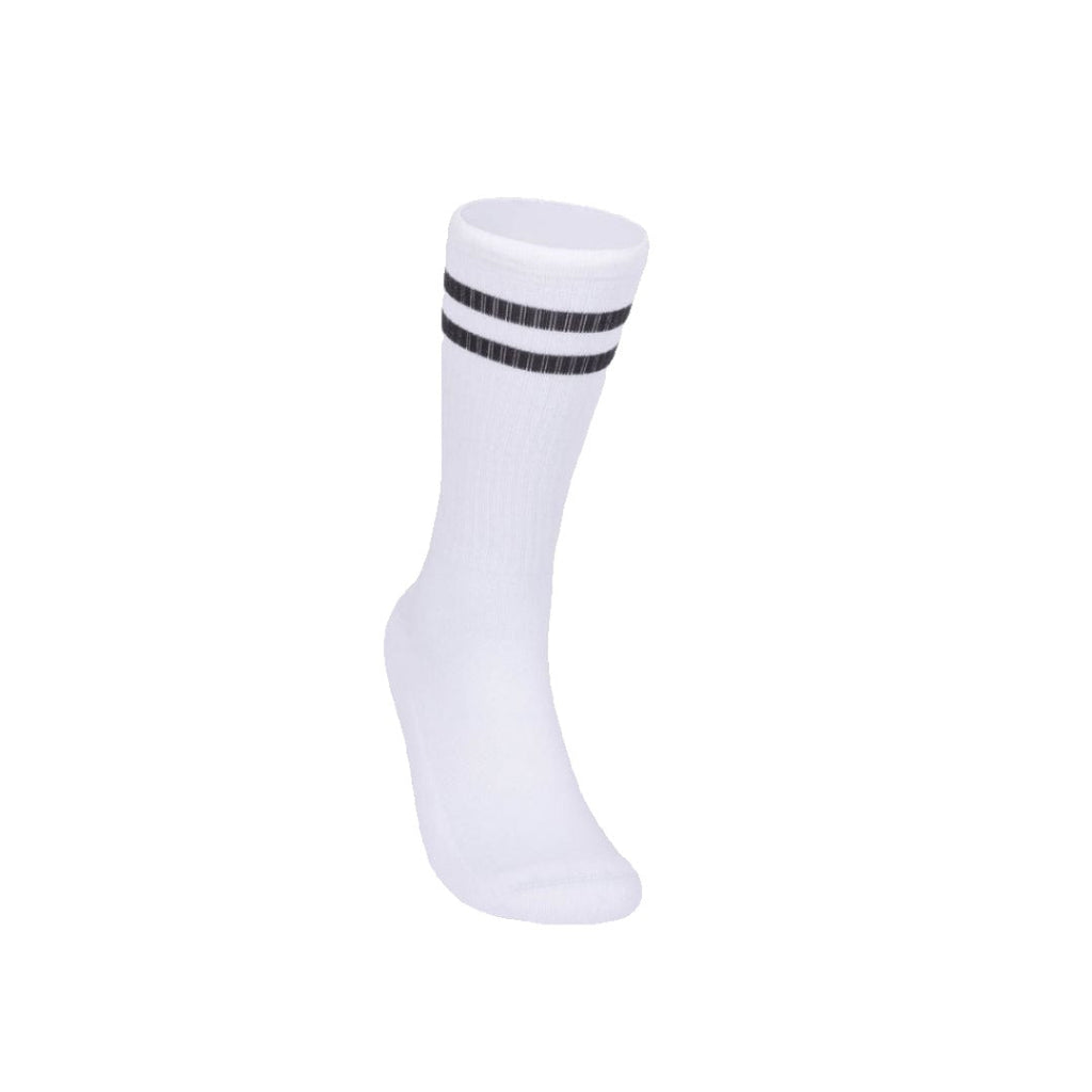 Chaussettes de sport - Doubles rayures blanc/noir