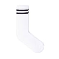 Chaussettes de sport - Doubles rayures blanc/noir