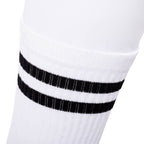 Chaussettes de sport - Doubles rayures blanc/noir