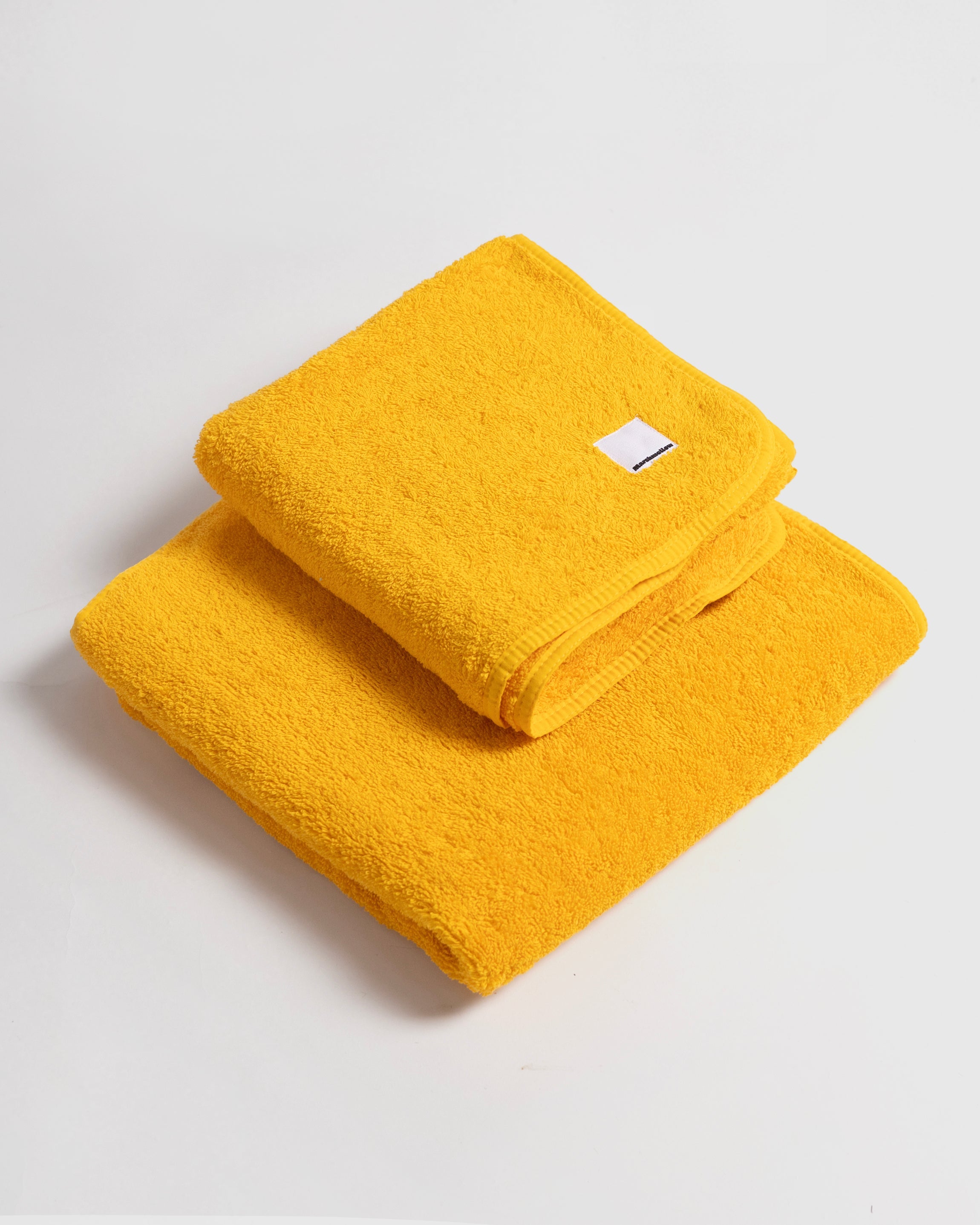 Serviette de bain épaisse (Jaune)