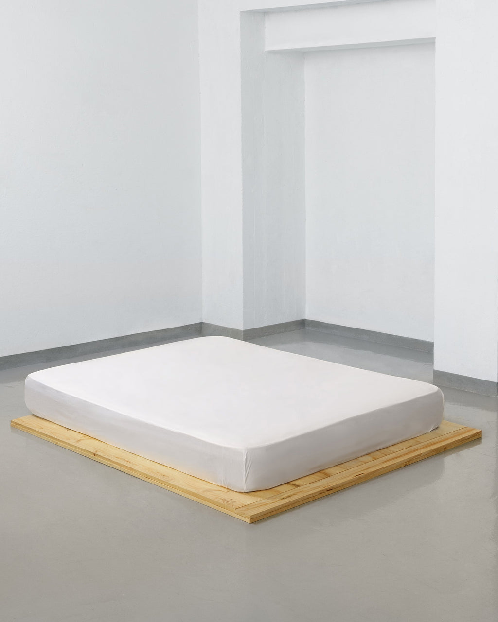 Fitted sheet - 400 threads percale (White)