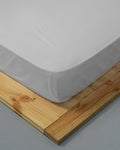 Fitted sheet - 300 threads sateen (Grey)