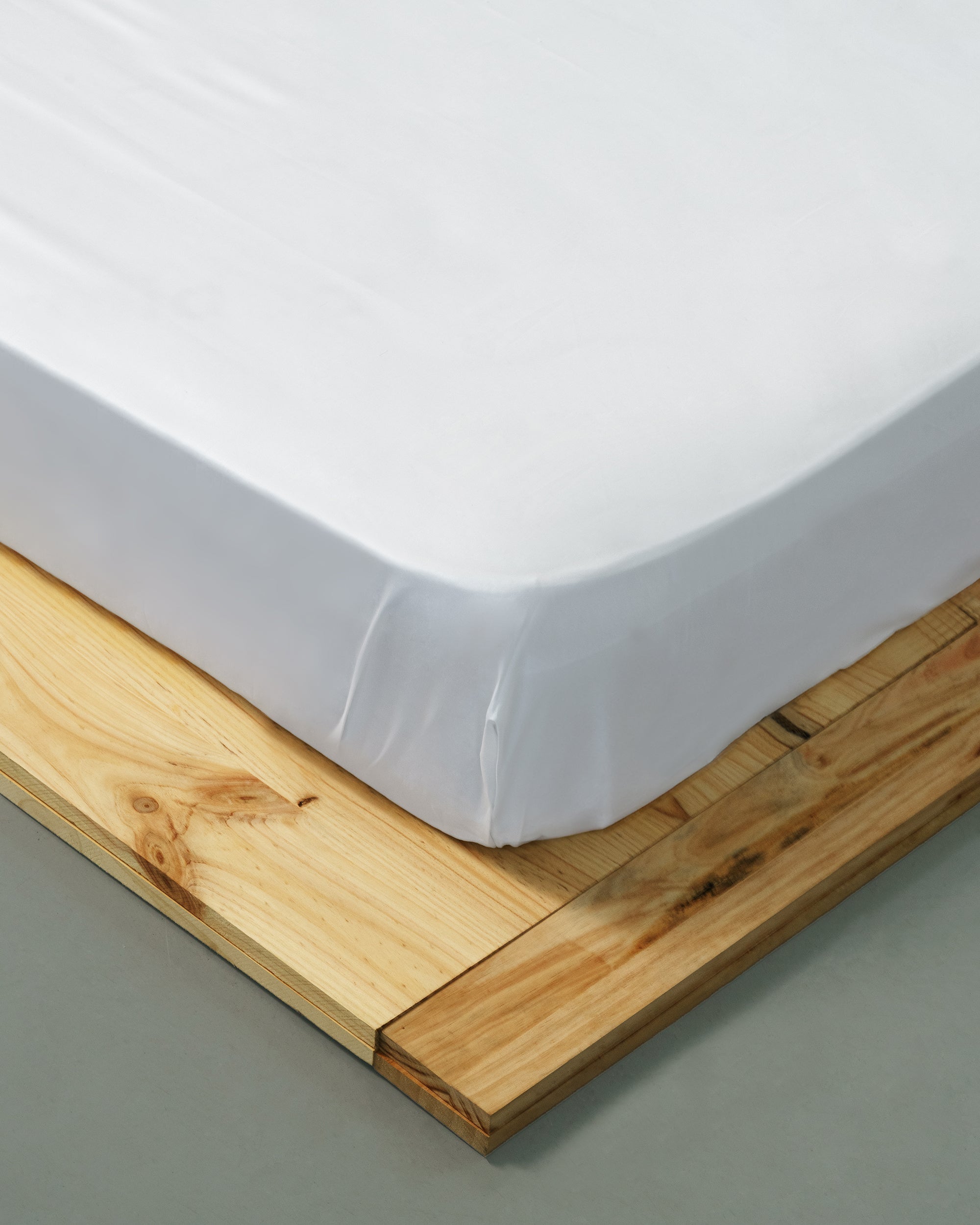Fitted sheet - 200 thread count percale (White)