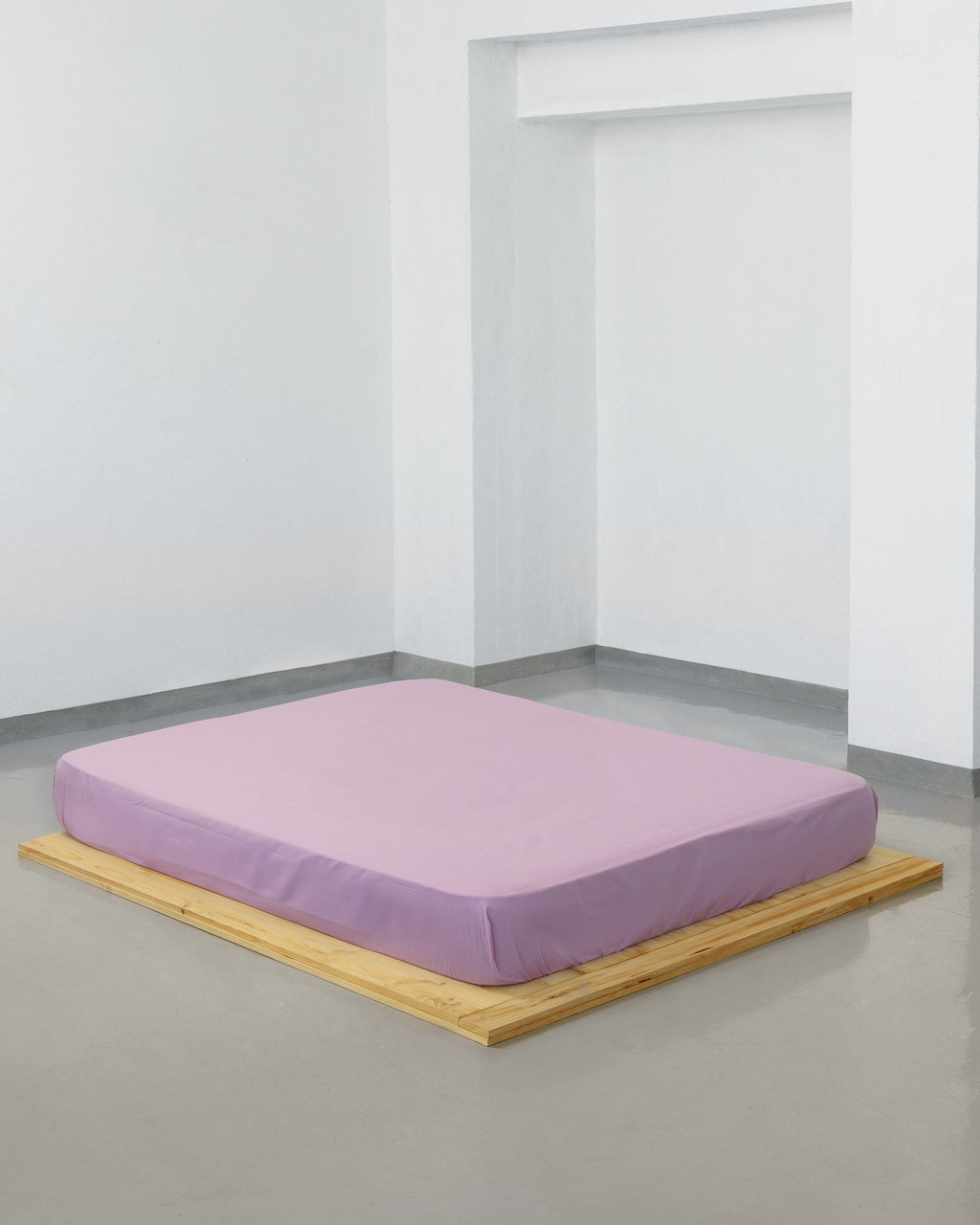 Fitted sheet - 200 threads percale (Rose)