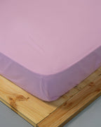 Fitted sheet - 200 threads percale (Rose)