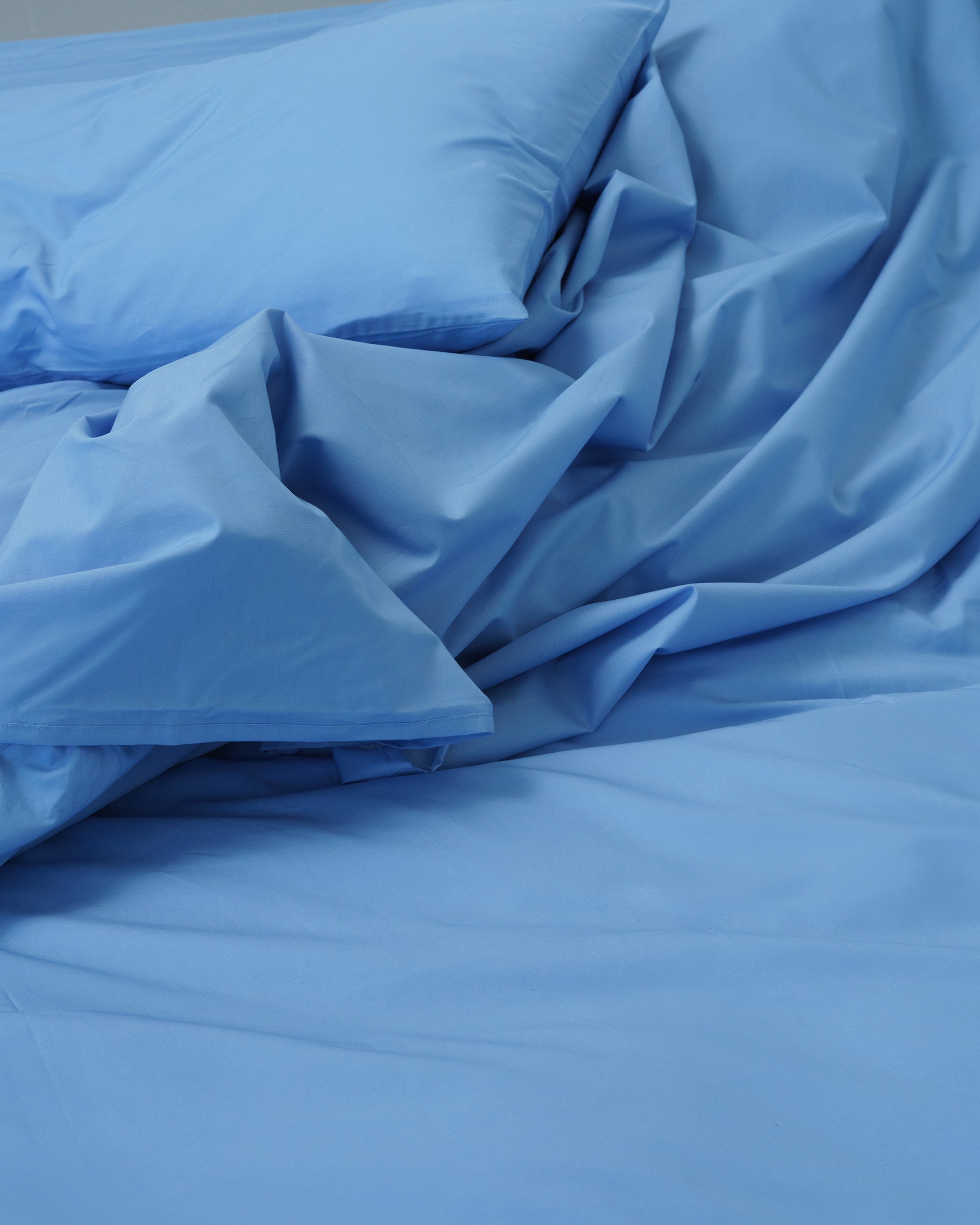 Duvet cover - 200 thread count percale (Blue)