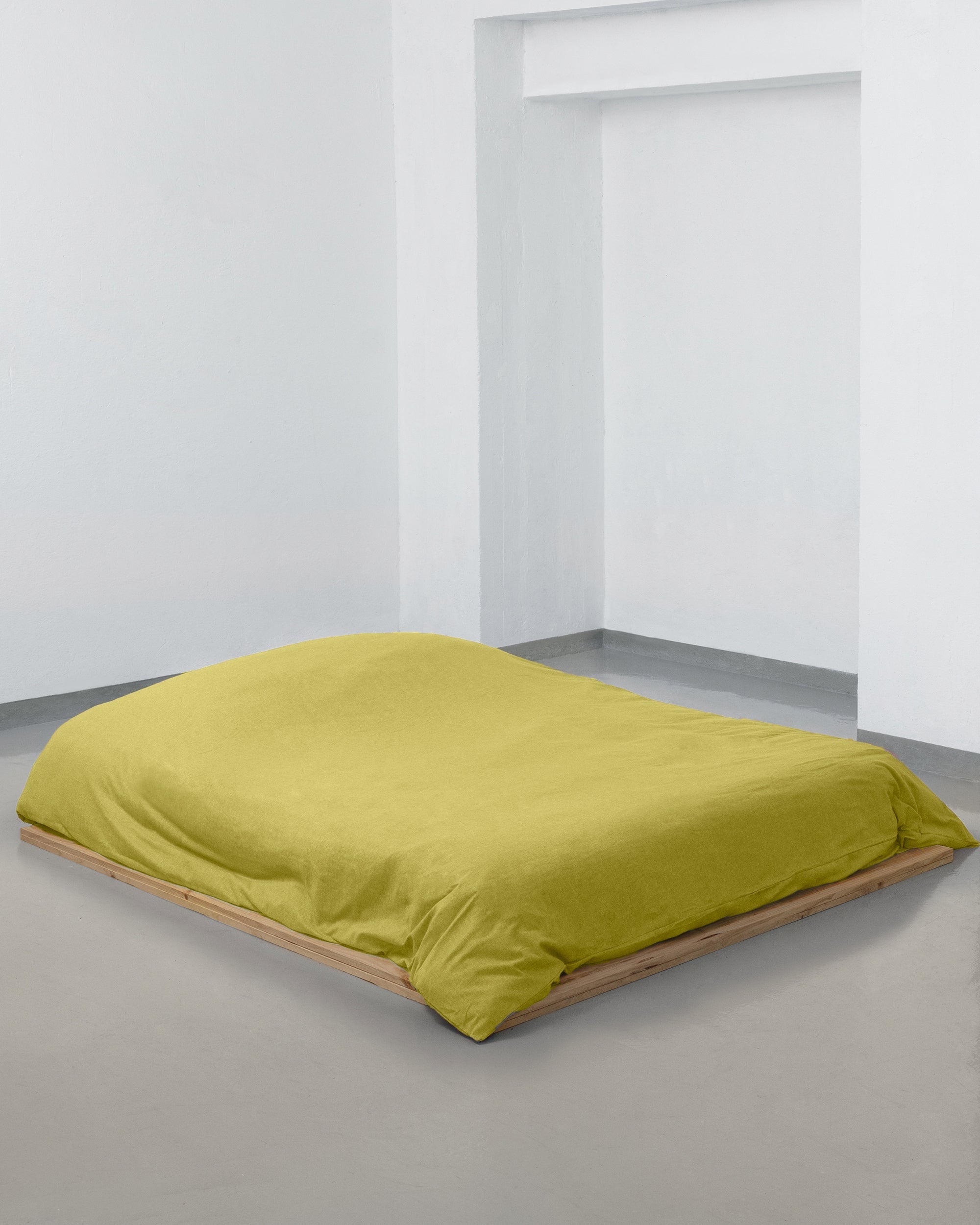 Housse de couette - Flanelle (Moutarde)