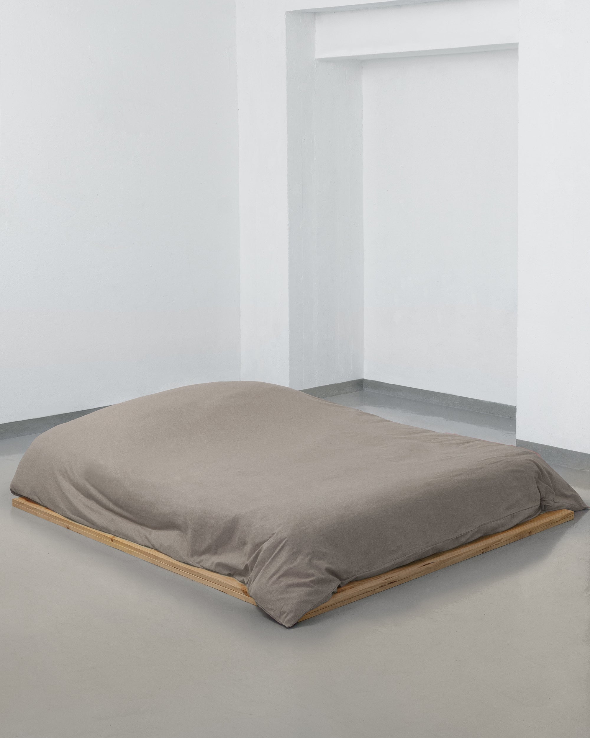 Housse de couette - Flanelle (Grise)