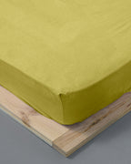 Fitted sheet - Flannel (Mustard)