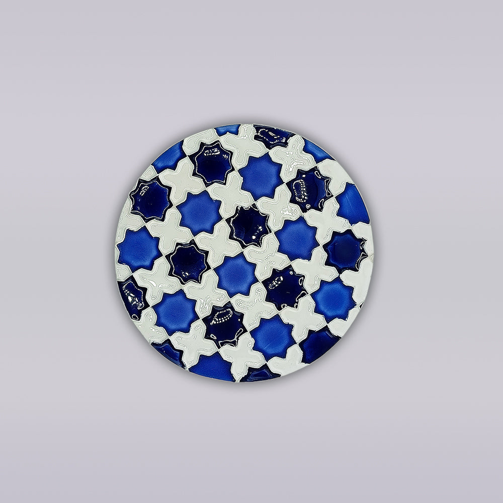 Heritage Blue Star Mosaic Coaster