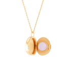 Good Vibes Locket Rose Quartz