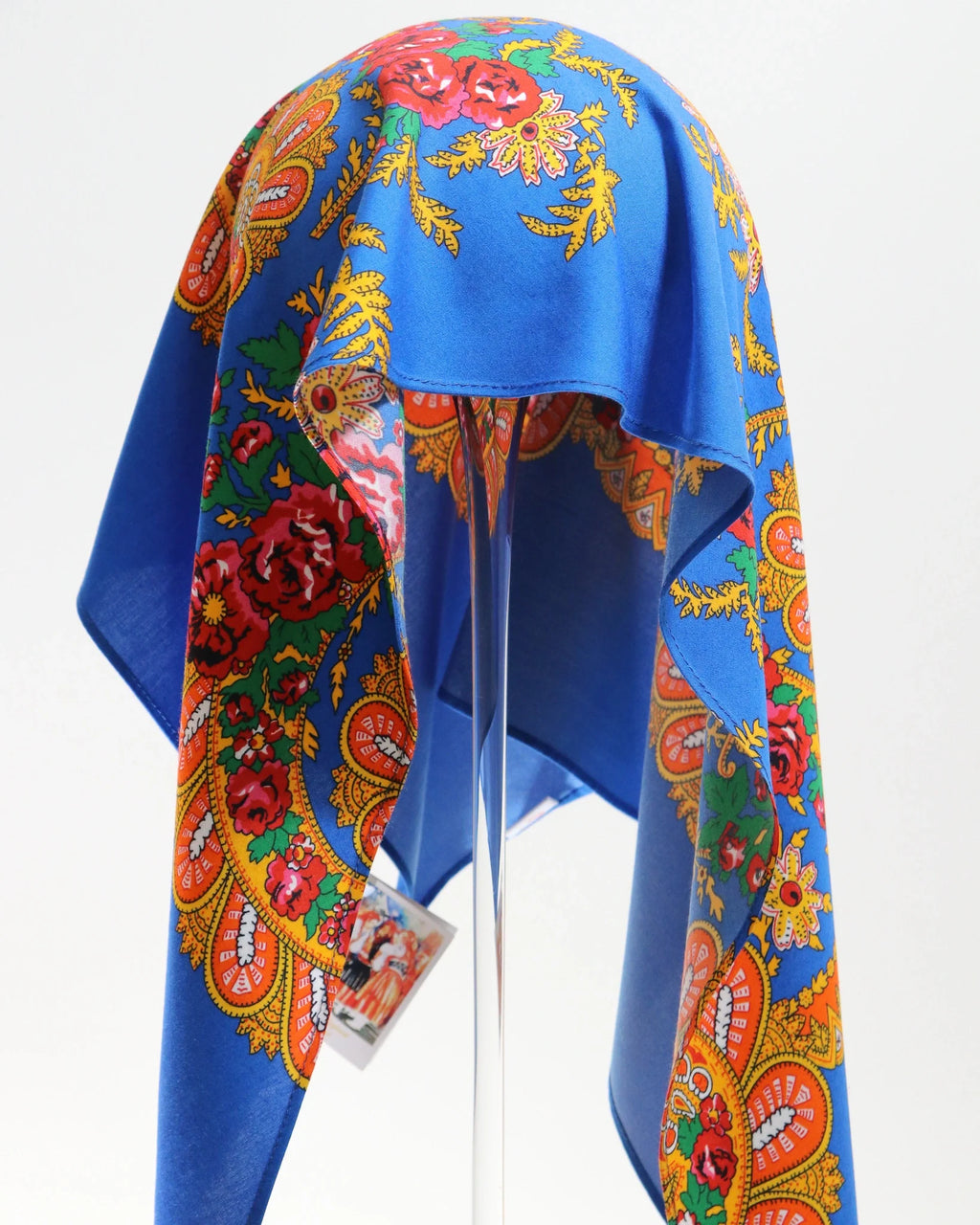 Foulard de Viana - Type Vianense - Demi-foulard Vianense sans frange - Bleu Porto