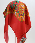 Lenço de Viana - Tipo Vianense - Meio Lenço Vianense sem Franja - Vermelho