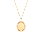 Good Vibes Locket Moonstone 18K Solid Gold