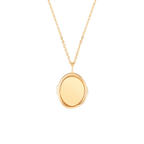 Good Vibes Locket Lapis Lazuli 18K Solid Gold