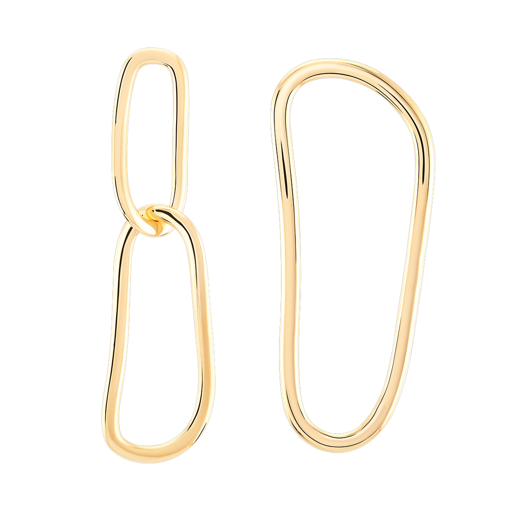 Open Fingerprint Earrings