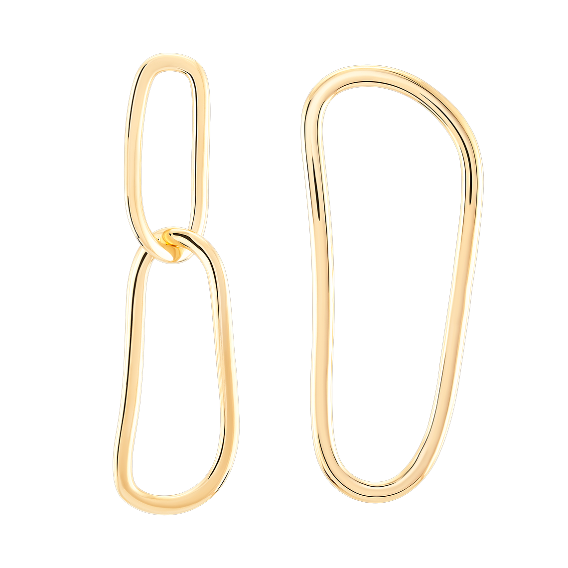 Open Fingerprint Earrings