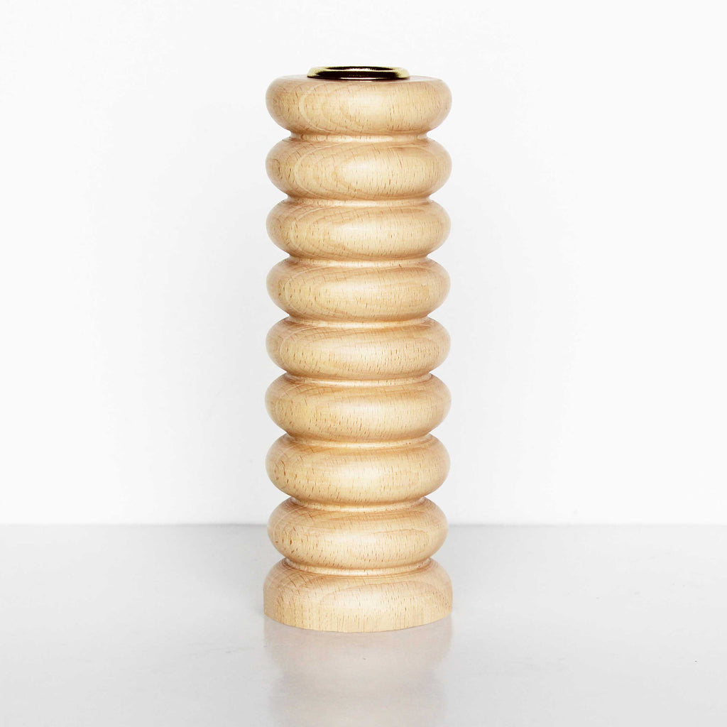 Photophore en bois Totem - Grand N° 1