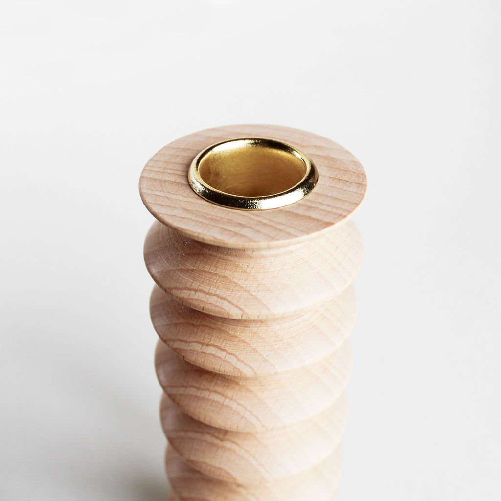 Bougeoir en bois Totem - Taille M N° 2