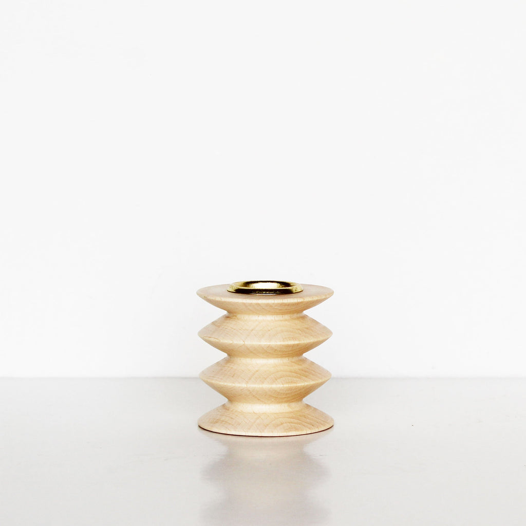 Totem Wooden Candle Holder - Short Nº 2