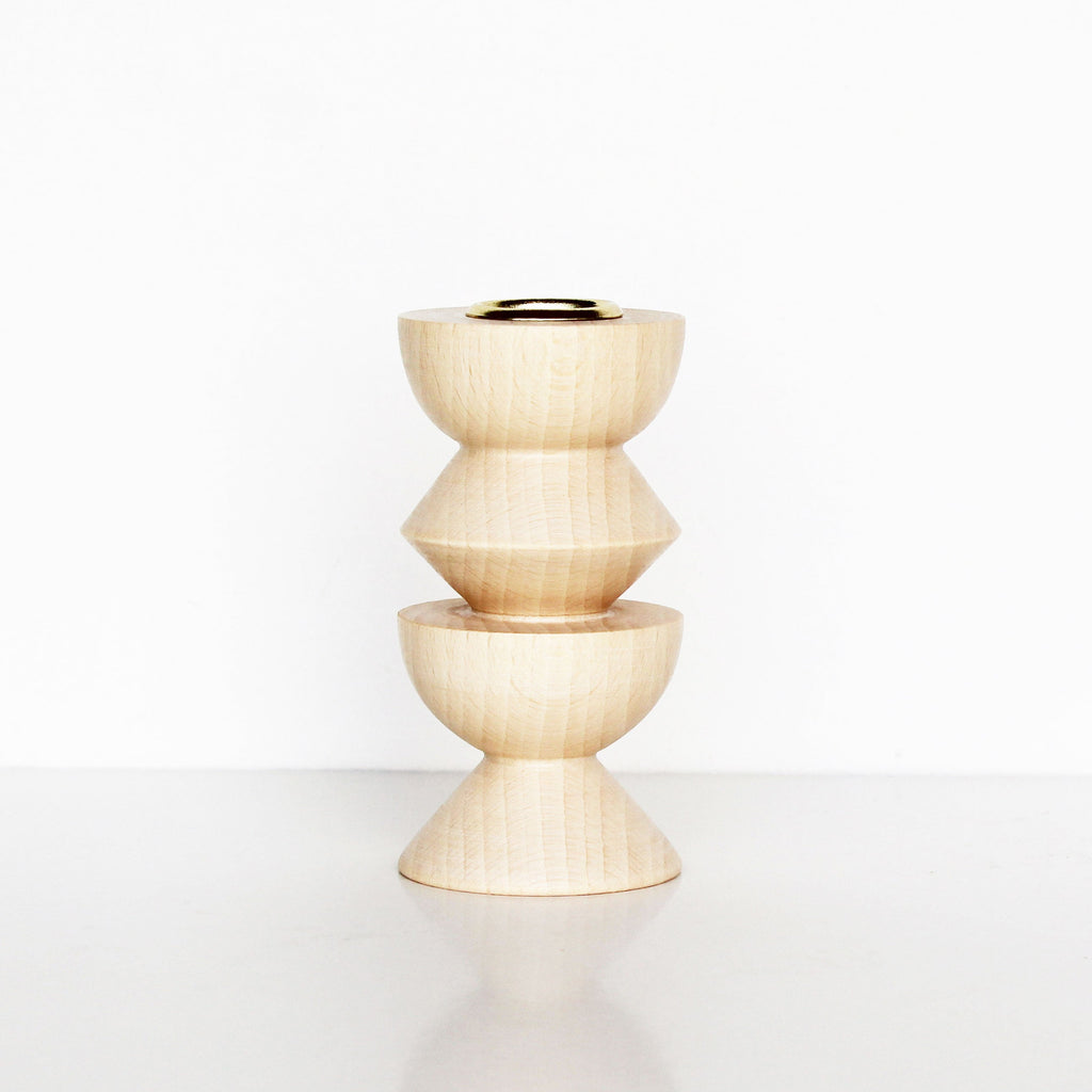 Totem Wooden Candle Holder - Medium Nº 3