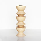 Bougeoir en bois Totem - Grand n° 3
