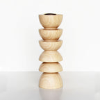 Chandelier Totem en Bois - Grand N° 4