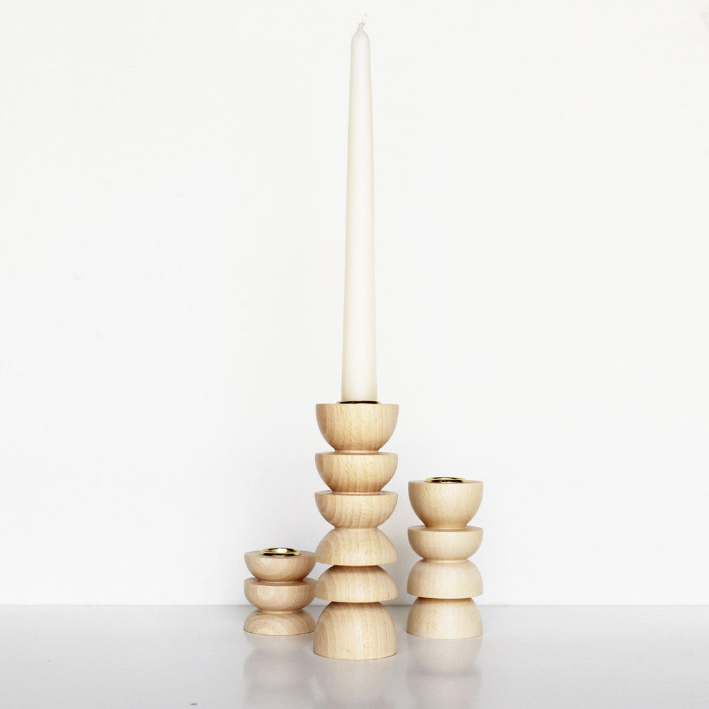Chandelier Totem en Bois - Grand N° 4