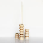 Chandelier Totem en Bois - Grand N° 4