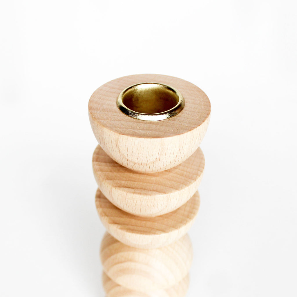 Chandelier Totem en Bois - Grand N° 4